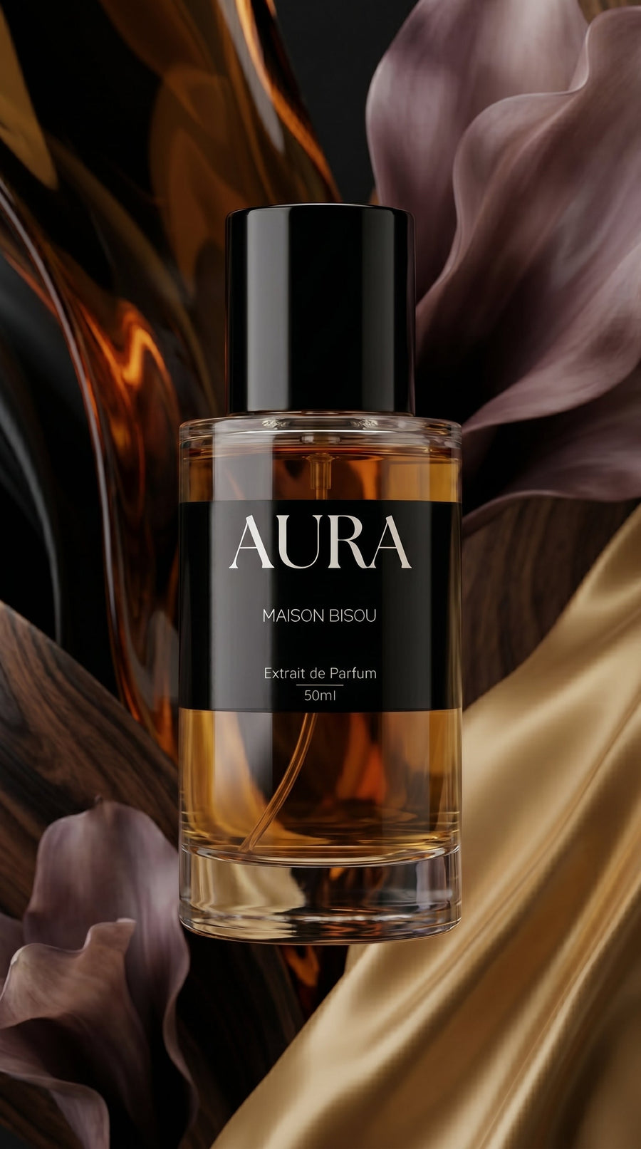 AURA de Maison Bisou — notes de l'extrait de parfum gourmand